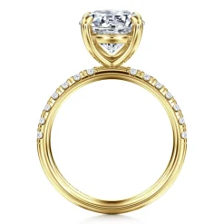 Sale Gabriel & Co. Winslow - 14K Yellow Gold Round Diamond Engagement Ring
