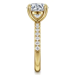 Sale Gabriel & Co. Winslow - 14K Yellow Gold Round Diamond Engagement Ring