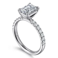 Outlet Gabriel & Co. Winslow - Platinum Emerald Cut Diamond Engagement Ring