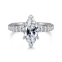Outlet Gabriel & Co. Winslow - Platinum Marquise Shape Diamond Engagement Ring