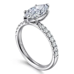 Outlet Gabriel & Co. Winslow - Platinum Marquise Shape Diamond Engagement Ring