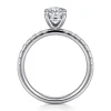 Gabriel & Co. Winslow - Platinum Oval Diamond Engagement Ring