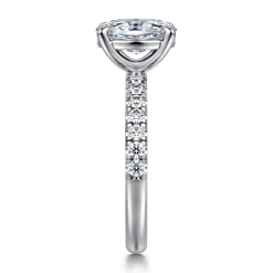 Gabriel & Co. Winslow - Platinum Oval Diamond Engagement Ring