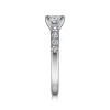 Best Gabriel & Co. Wyatt - 14K White Gold Princess Cut Diamond Engagement Ring