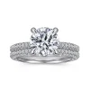 Best Gabriel & Co. Xenia - 14K White Gold Round Diamond Engagement Ring