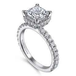 Gabriel & Co. Yale - 14K White Gold Diamond Engagement Ring