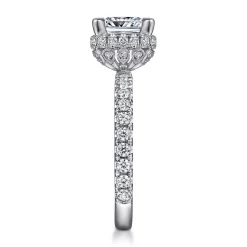 Gabriel & Co. Yale - 14K White Gold Diamond Engagement Ring