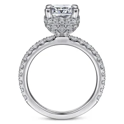 Gabriel & Co. Yale - 14K White Gold Diamond Engagement Ring