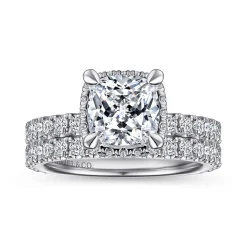 Gabriel & Co. Yale - 14K White Gold Diamond Engagement Ring