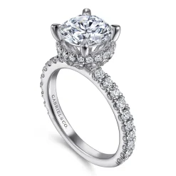 Outlet Gabriel & Co. Yale - 14K White Gold Diamond Engagement Ring