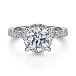 Outlet Gabriel & Co. Yale - 14K White Gold Diamond Engagement Ring