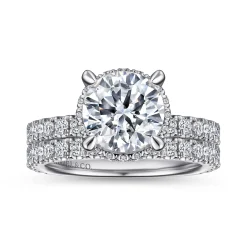 Outlet Gabriel & Co. Yale - 14K White Gold Diamond Engagement Ring