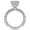 Best Gabriel & Co. Yareli - 14K White Gold Diamond Engagement Ring