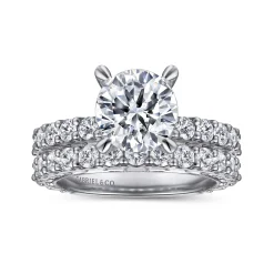 Best Gabriel & Co. Yareli - 14K White Gold Diamond Engagement Ring