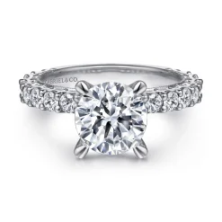 Best Gabriel & Co. Yareli - 14K White Gold Diamond Engagement Ring