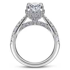 Sale Gabriel & Co. Yelena - 14K White Gold Diamond Engagement Ring