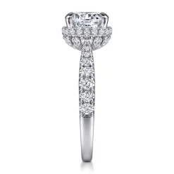 Best Gabriel & Co. Yelena - 14K White Gold Diamond Engagement Ring
