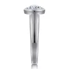 Outlet Gabriel & Co. Zariah - 14K White Gold Pear Shape Bezel Set Solitaire Diamond Engagement Ring