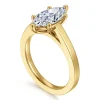Outlet Gabriel & Co. Zephyra - 14K Yellow Gold 6 Prong Marquise Shape Solitaire Diamond Engagement Ring