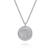 New Gabriel & Co. Zodiac - 925 Sterling Silver Diamond Bujukan Aries Mar 21 - Apr 19 Zodiac Pendant Necklace