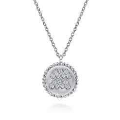 Discount Gabriel & Co. Zodiac - 925 Sterling Silver Diamond Bujukan Aquarius Jan 20 - Feb 18 Zodiac Pendant Necklace