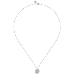 Discount Gabriel & Co. Zodiac - 925 Sterling Silver Diamond Bujukan Aquarius Jan 20 - Feb 18 Zodiac Pendant Necklace